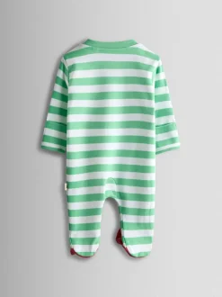 Dors-bien JoJo Maman Bébé zippé en coton appliqué Ensemble bonnet et bavoir