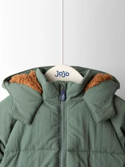 Doudoune JoJo Maman Bébé à capuche doublée Borg