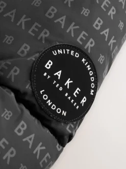Doudoune noire imprimée Baker by Ted Baker Résistante à la douche