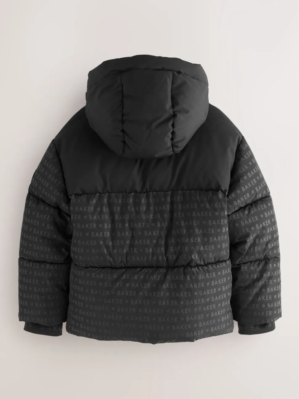 Doudoune noire imprimée Baker by Ted Baker Résistante à la douche