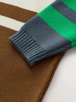 Ecru/Brown - Pull tricoté (3mths-7yrs)