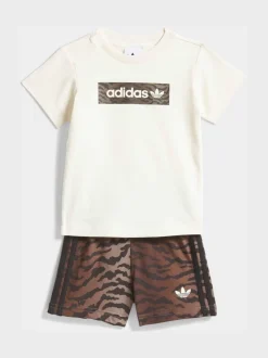 Ensemble bébé adidas Originals Animal t-shirt et short