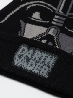 Ensemble bonnet et gants Vanilla Underground Star Wars noir garçon