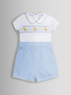 Ensemble JoJo Maman Bébé Chick brodé body et Shorts 2 Pieces