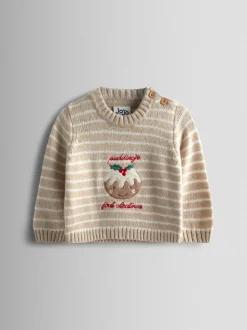 Ensemble JoJo Maman Bébé My First Noël Pudding en maille