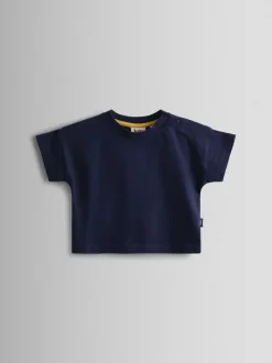 Ensemble JoJo Maman Bébé Salopettes à rayures, T-shirt et Chapeaux 3pièces