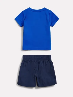 Ensemble New Balance T-shirt athlétique et shorts en nylon
