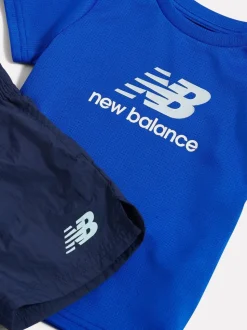 Ensemble New Balance T-shirt athlétique et shorts en nylon