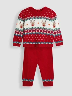 Ensemble 2pièces Pull et Leggings JoJo Maman Bébé Noël Fair Isle