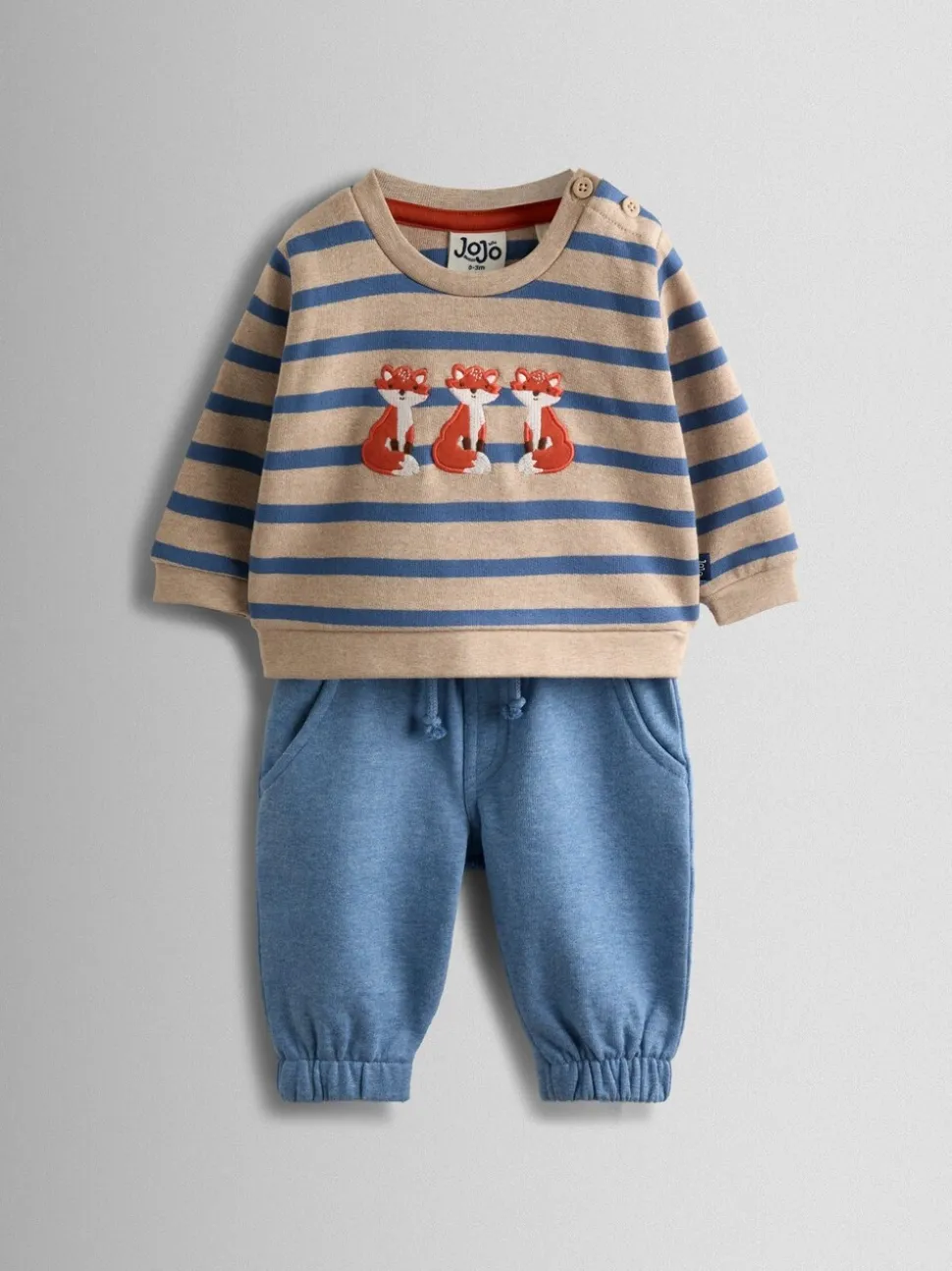 Ensemble 2pièces Sweat-shirt et Joggings JoJo Maman Bébé à motif appliqué