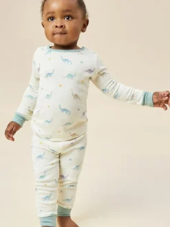 Ensemble pyjama à manches longues dinosaure super doux MORI