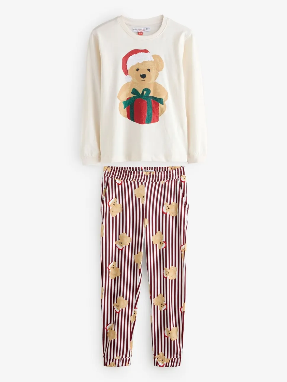 Ensemble pyjama de Noël Society 8 assorti (5-10 ans)