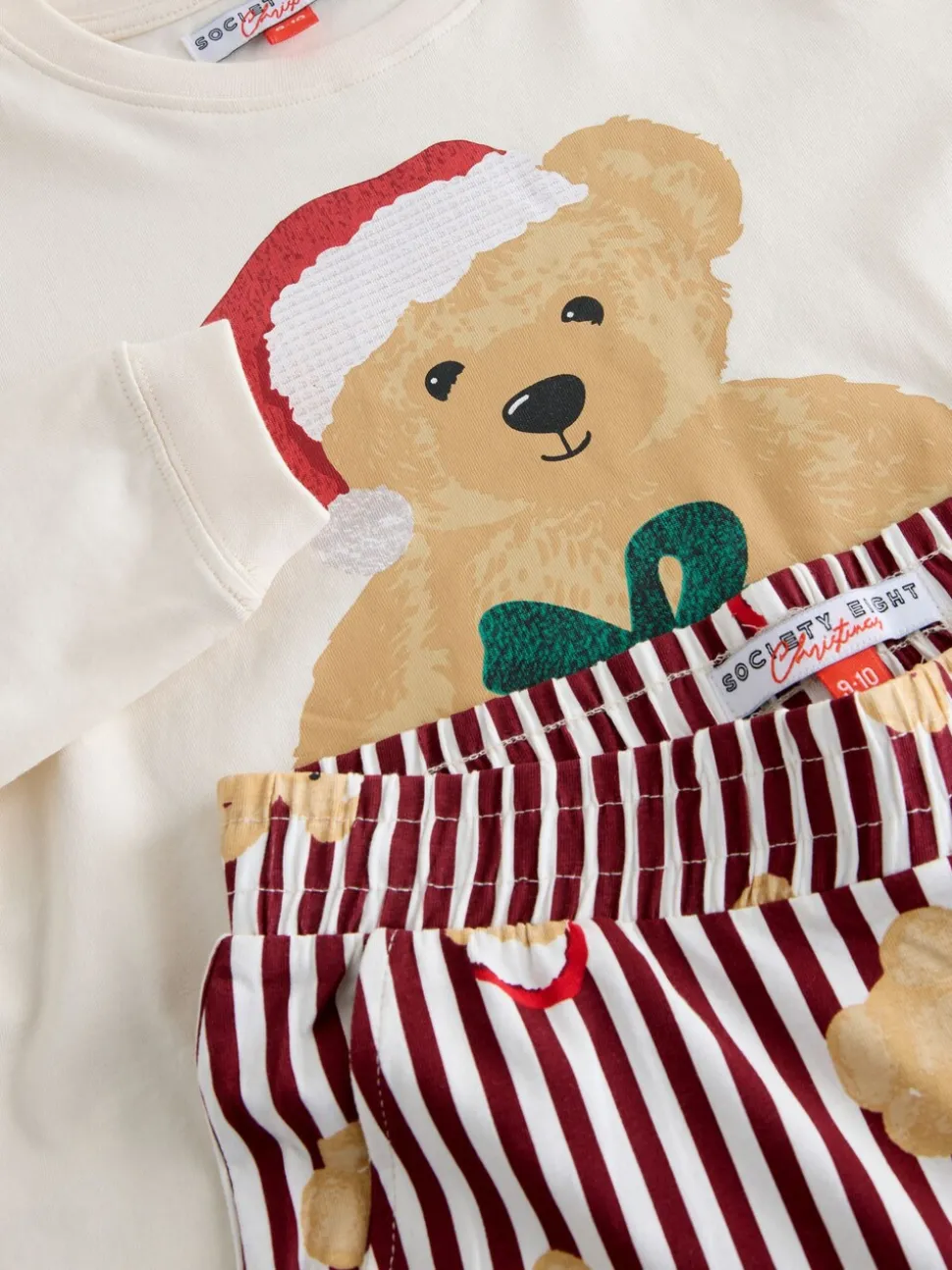 Ensemble pyjama de Noël Society 8 assorti (5-10 ans)