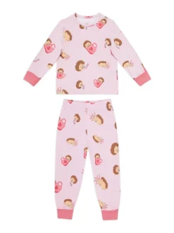 Ensemble pyjama long Chelsea Peers Kids Two Pack Celestial Bunny / Hedgehog Hearts