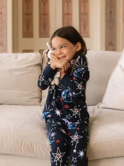 Ensemble pyjama long Chelsea Peers en coton Mystic Moon imprimé enfant