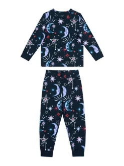 Ensemble pyjama long Chelsea Peers en coton Mystic Moon imprimé enfant