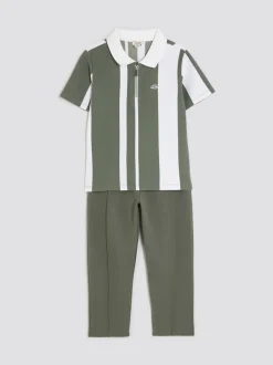 Ensemble River Island jogging polo à rayures Garçons