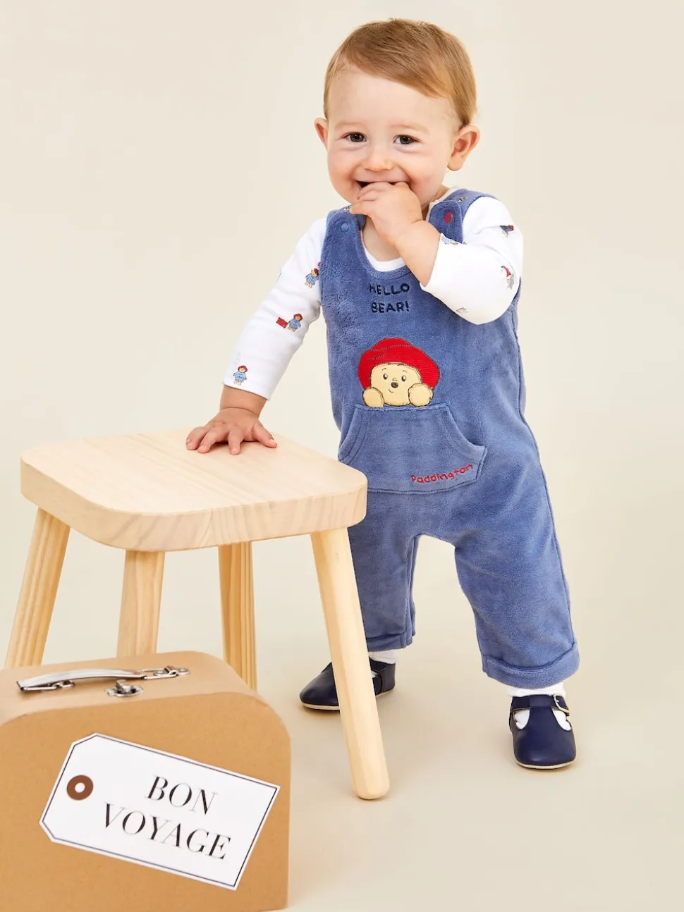 Ensemble salopette JoJo Maman Bébé à motif appliqué