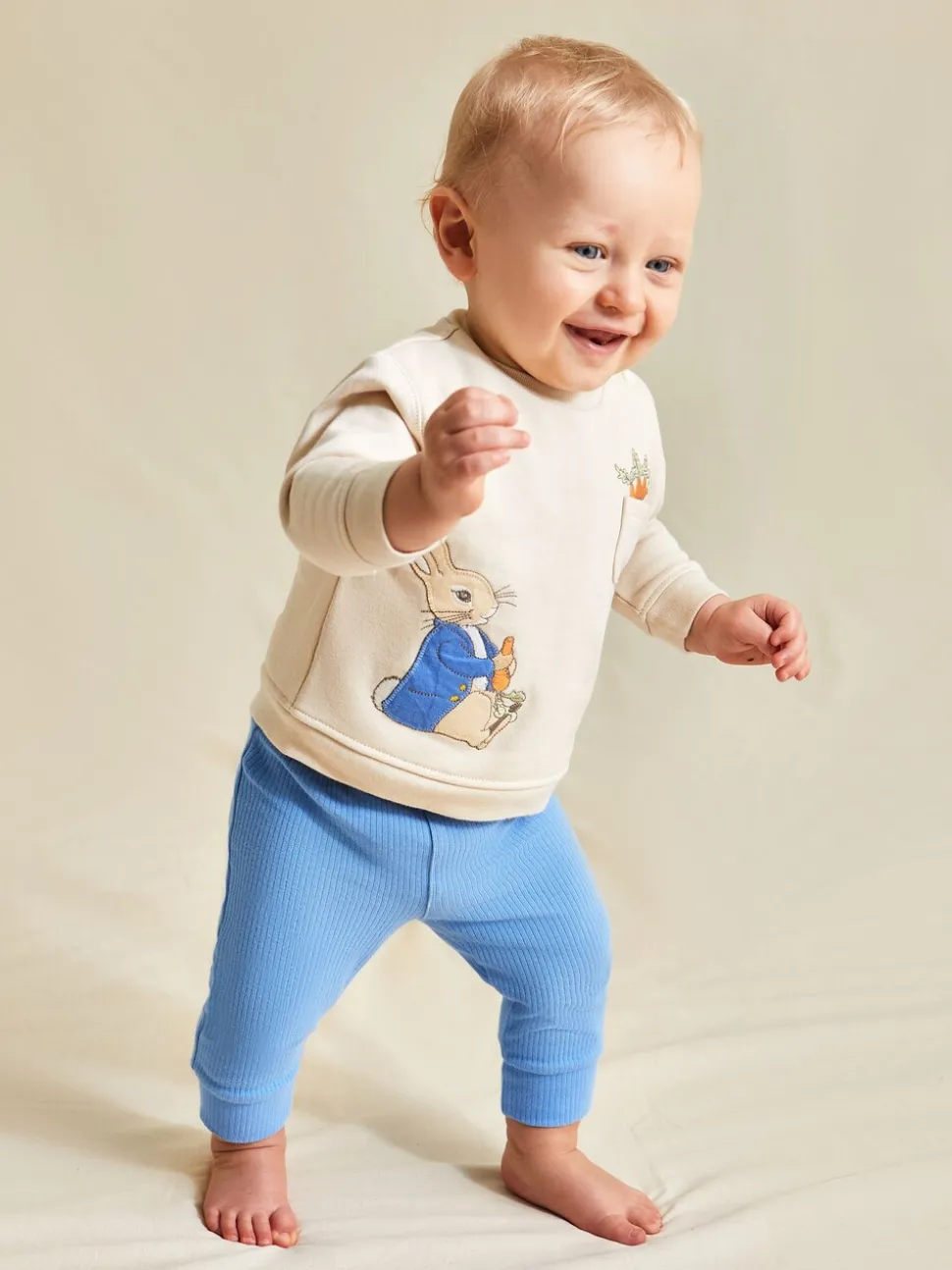 Ensemble sweat et pantalon JoJo Maman Bébé Peter Rabbit douillet
