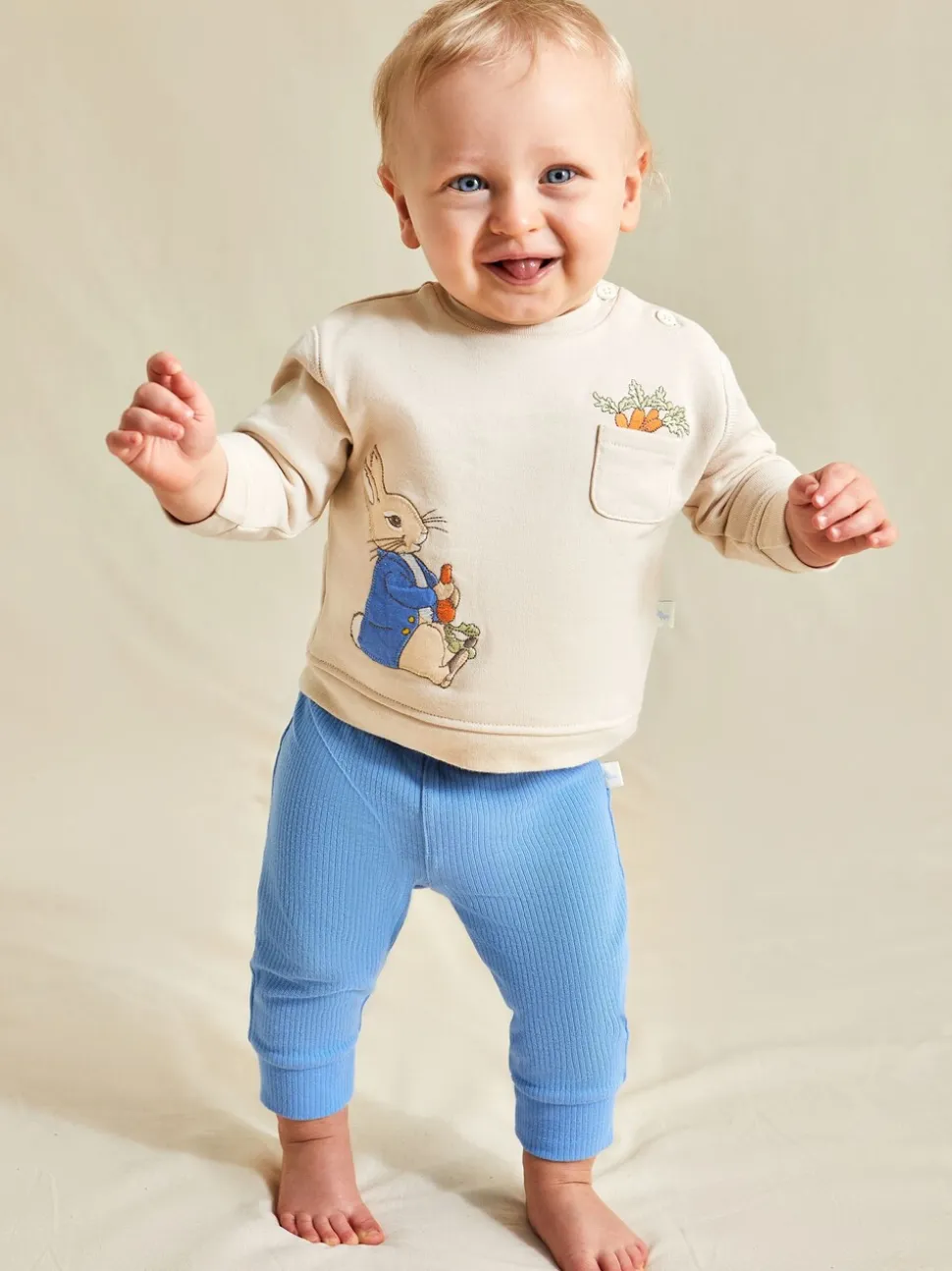 Ensemble sweat et pantalon JoJo Maman Bébé Peter Rabbit douillet
