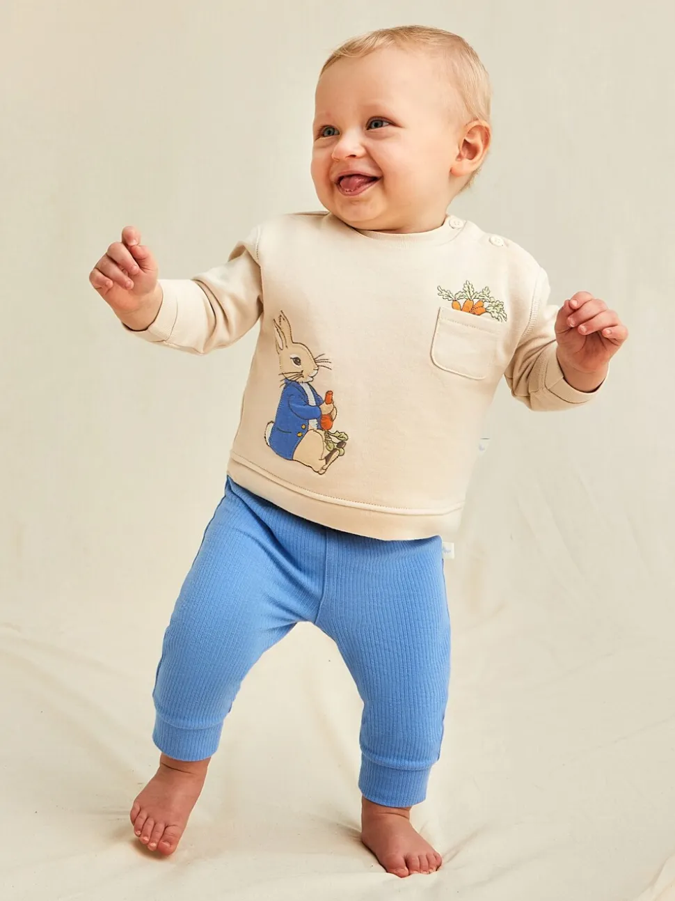Ensemble sweat et pantalon JoJo Maman Bébé Peter Rabbit douillet