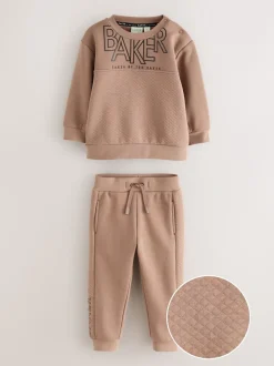 Ensemble Sweat-shirt et Survêtement Baker by Ted Baker Beige Sable