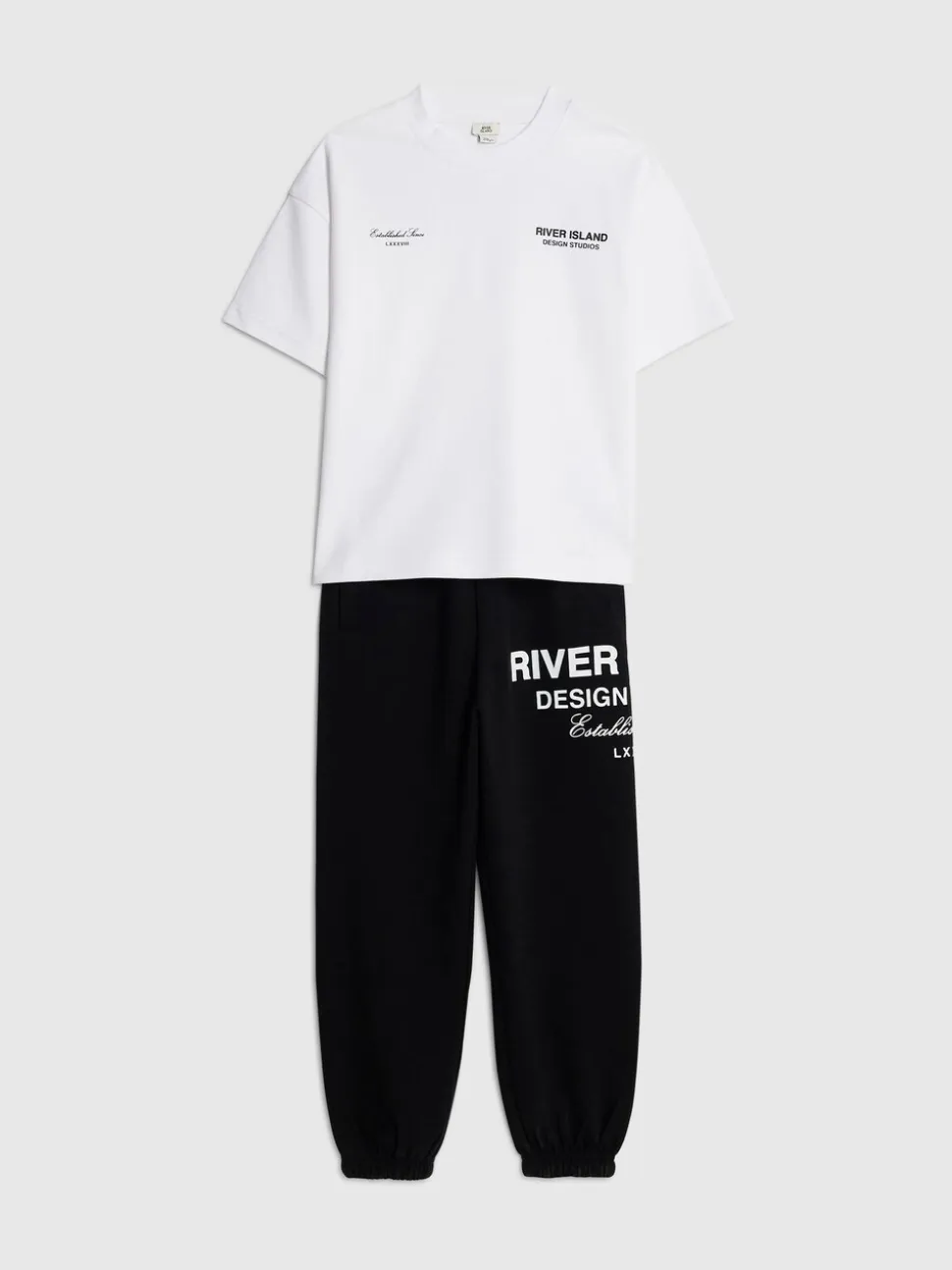 Ensemble t-shirt et jogging River Island River De marque
