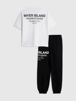 Ensemble t-shirt et jogging River Island River De marque