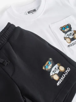 Ensemble t-shirt et short à logo Moschino