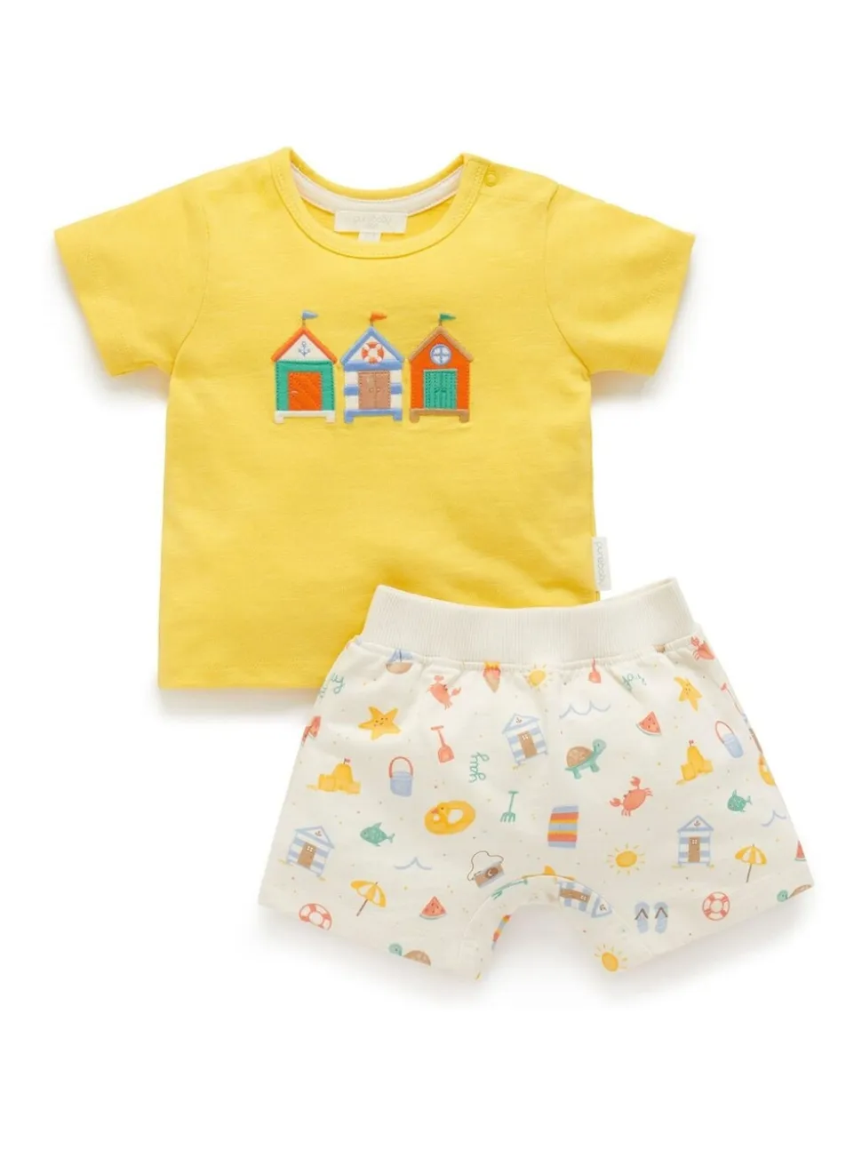 Ensemble t-shirt et short Purebaby 100% coton