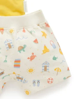 Ensemble t-shirt et short Purebaby 100% coton