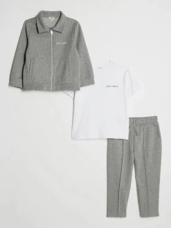 Ensemble vestes élégantes, haut et pantalons River Island à rayures