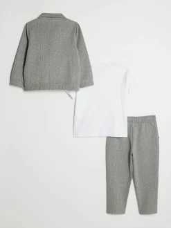 Ensemble vestes élégantes, haut et pantalons River Island à rayures