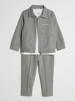 Ensemble vestes élégantes, haut et pantalons River Island à rayures