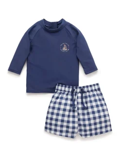 Ensembles Purebaby Marine Board Short & Rashie Short