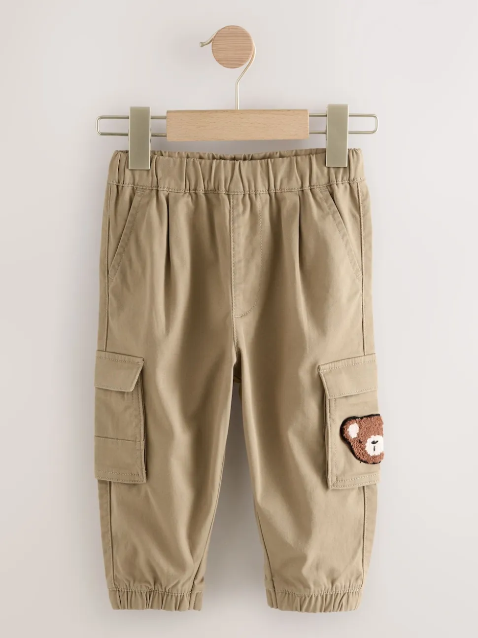 Fauve à motif ours marron - Pantalon cargo (3mths-7yrs)