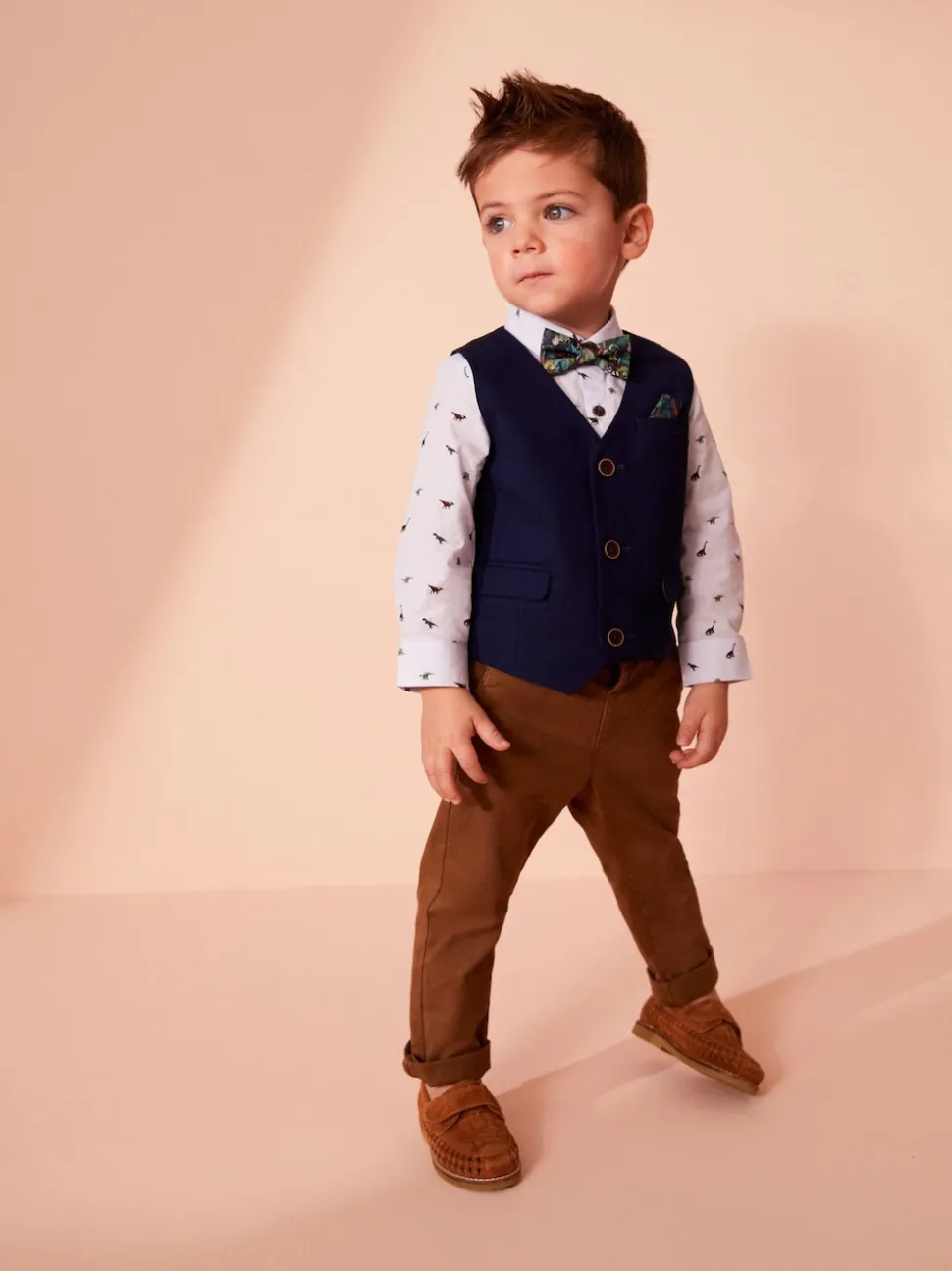 Fauve gingembre - Pantalon chino extensible (3mois-7ans)