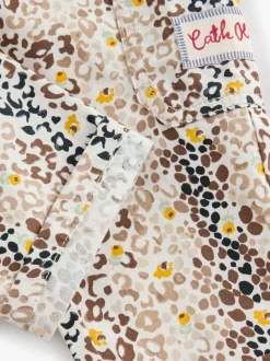Fauve Marron Leopard Imprimé - Pantalon Cath Kidston 100% coton (3mois-7ans)