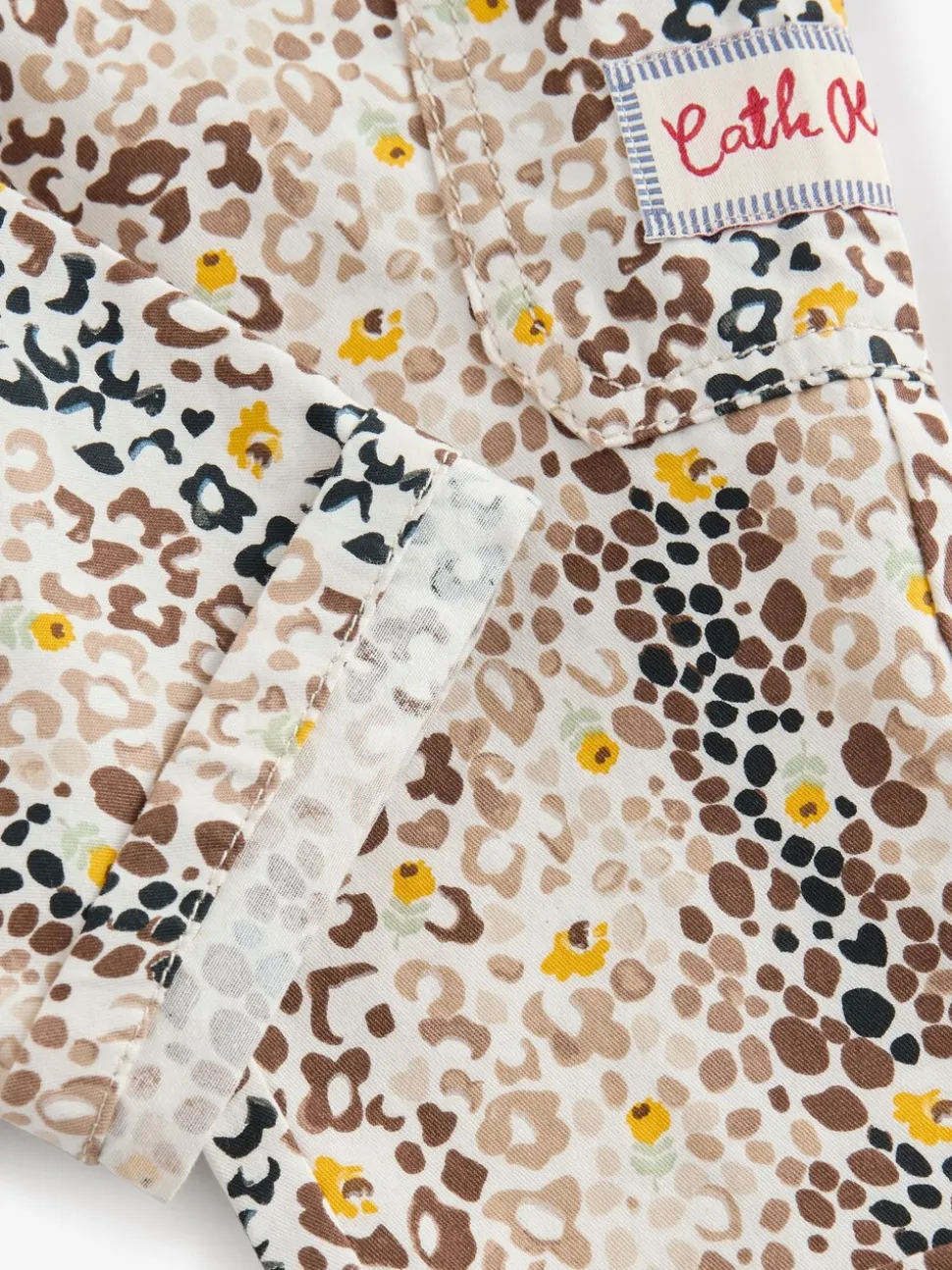 Fauve Marron Leopard Imprimé - Pantalon Cath Kidston 100% coton (3mois-7ans)