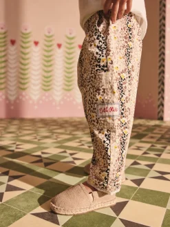Fauve Marron Leopard Imprimé - Pantalon Cath Kidston 100% coton (3mois-7ans)