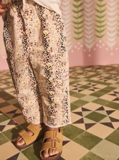 Fauve Marron Leopard Imprimé - Pantalon Cath Kidston 100% coton (3mois-7ans)