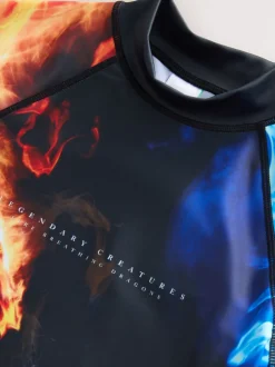 Flamme rouge et bleue - Gilet anti-éclaboussures (4-16ans)