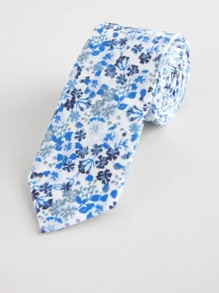 Floral bleu - Cravate (3-16 ans)