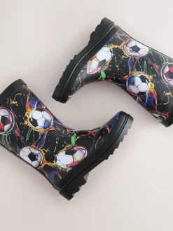 Football multicolore - Bottes en caoutchouc