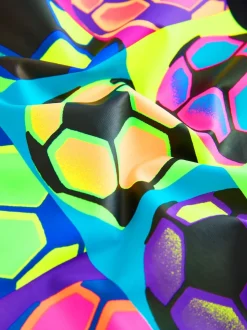 Football Noir brillant - T-shirt à manches longues coupe classique imprimé (3-16ans)