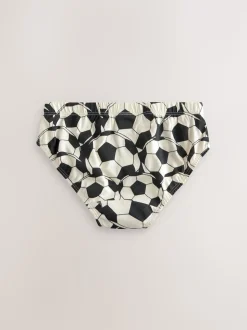 Football rouge/bleu - 100% Coton Imprimé Caleçons 5 Pack (1.5-10ans)