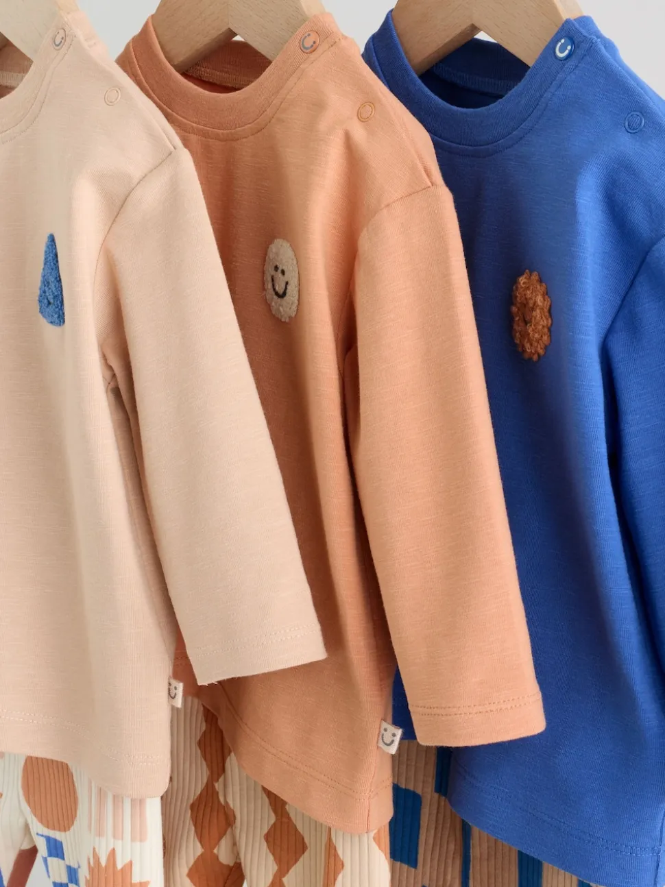 Formes bleues - Hauts et Leggings 6 pièces bébé (0mois-3ans)