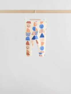 Formes bleues - Hauts et Leggings 6 pièces bébé (0mois-3ans)