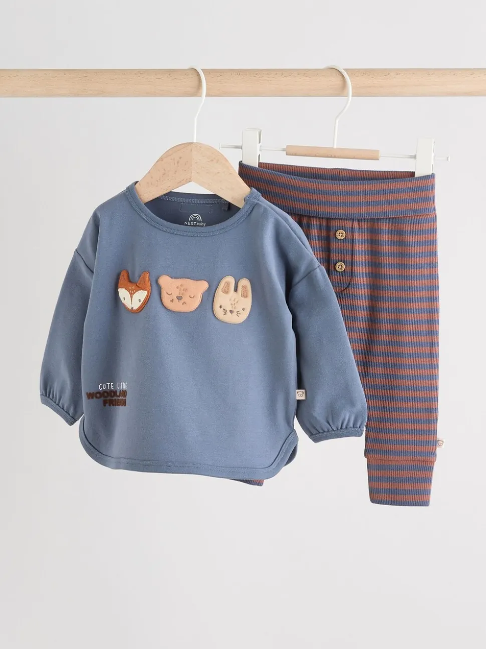 Forêt de Bleu - Ensemble haut et legging bébé 2 pièces (0mois-3ans)