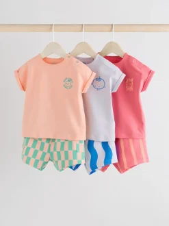 Fruits colorés - Ensemble Hauts et short bébé 6 Pièces (0mois-2ans)